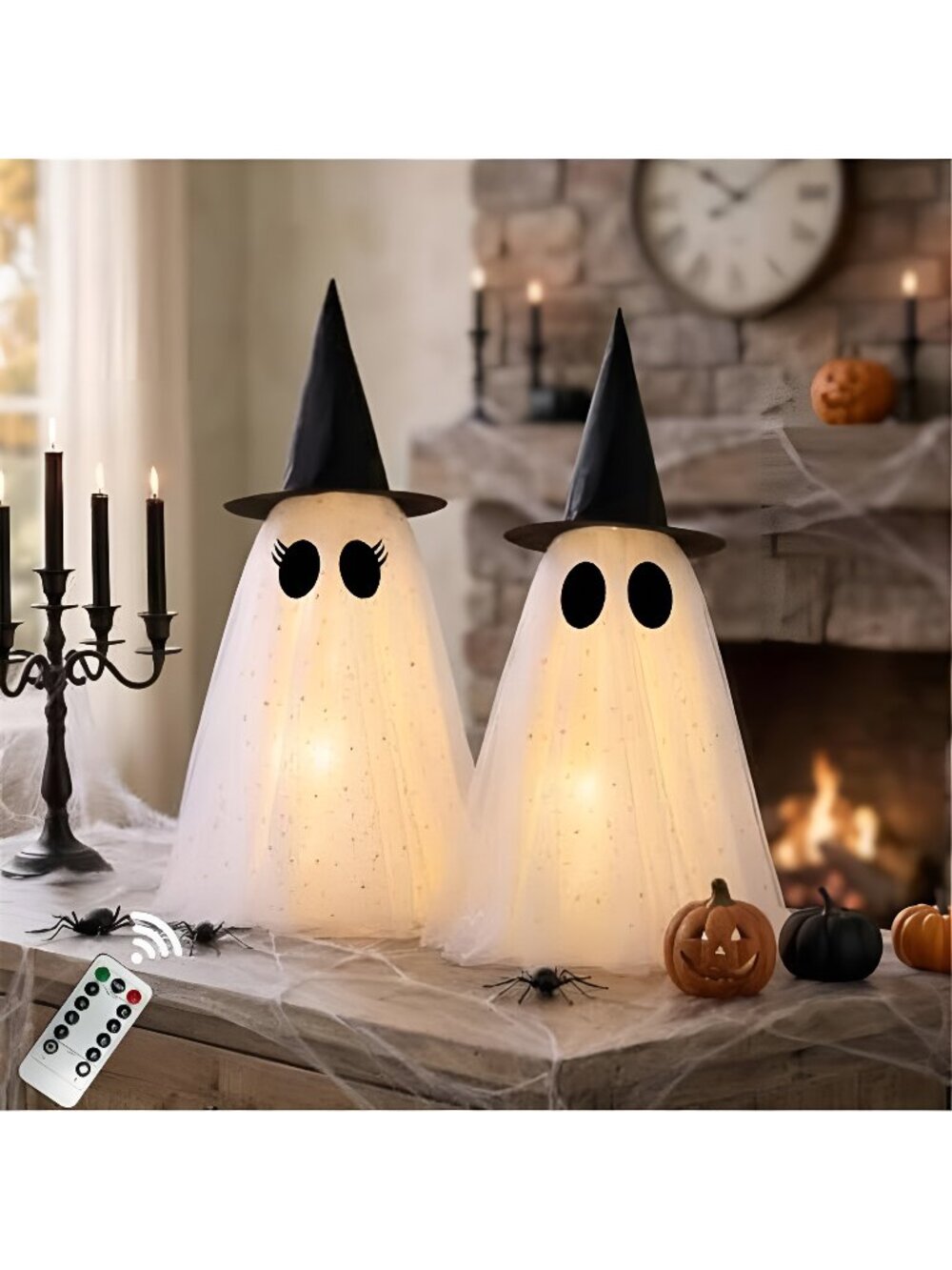 Halloween Ghost Decorations,Spooky Ghost Crafts for Halloween Decor Indoor
